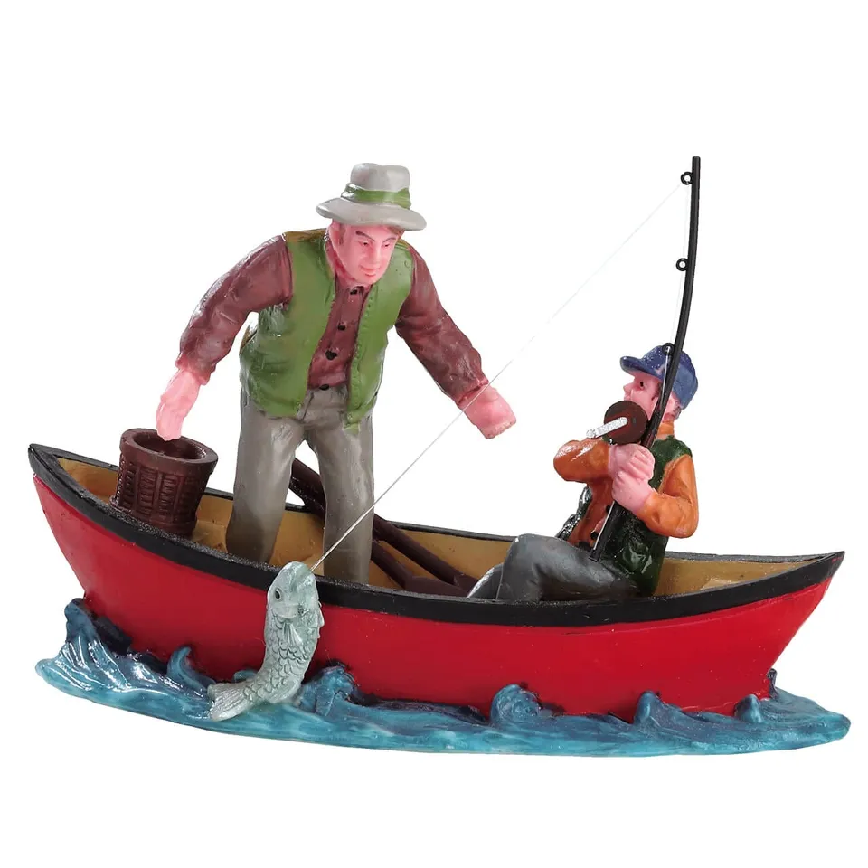 lemax-canoe-catch-miniatur-figur-plymouth-corners image 1