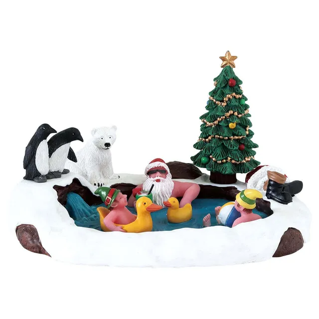 lemax-north-pole-hot-springs-miniatur-thermalquelle-aus-harz-f-r-santa-s-wonderl image 1