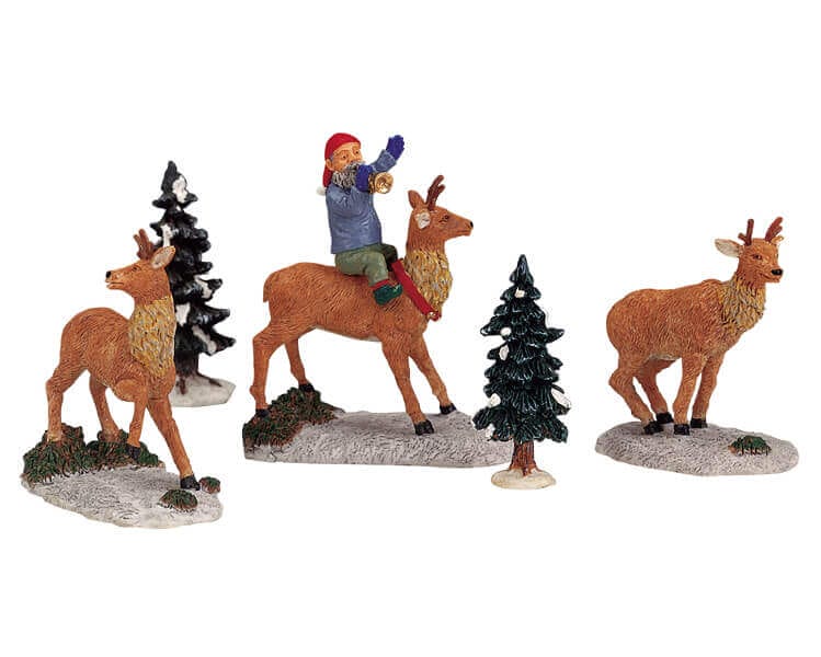 lemax-reindeer-games-weihnachts-miniaturfigurenset image 1