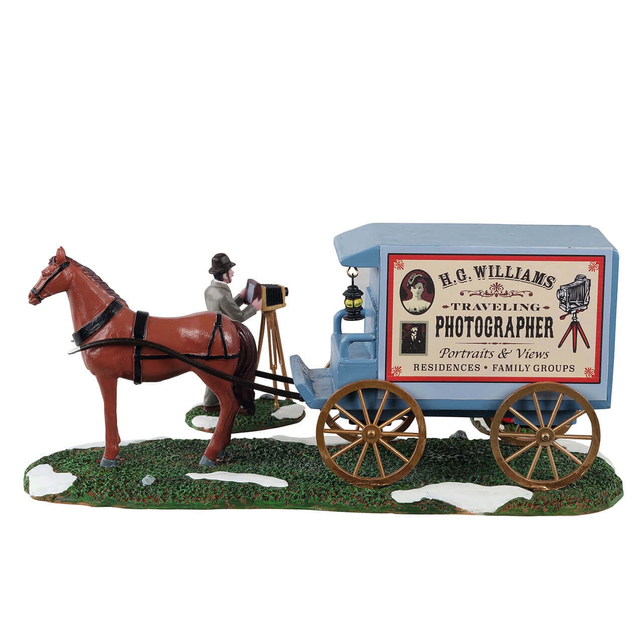 lemax-traveling-photographer-wagon-caddington-kutsche-mit-pferd image 4