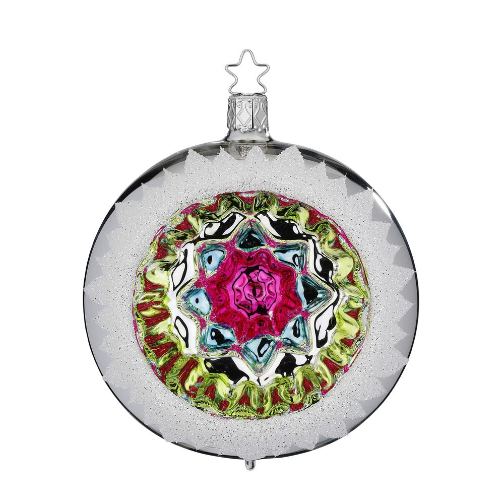 inge-glas-manufaktur-ornament-reflex-10-cm-mehrfarbige-christbaumkugel-aus-glas image 1