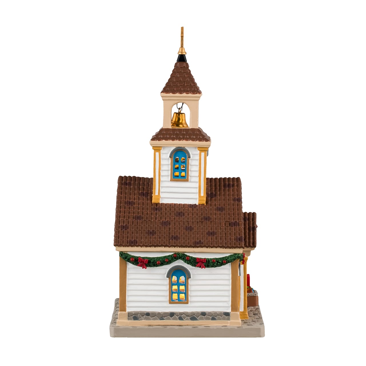 lemax-the-new-village-church-caddington-kirche-beleuchtet image 2