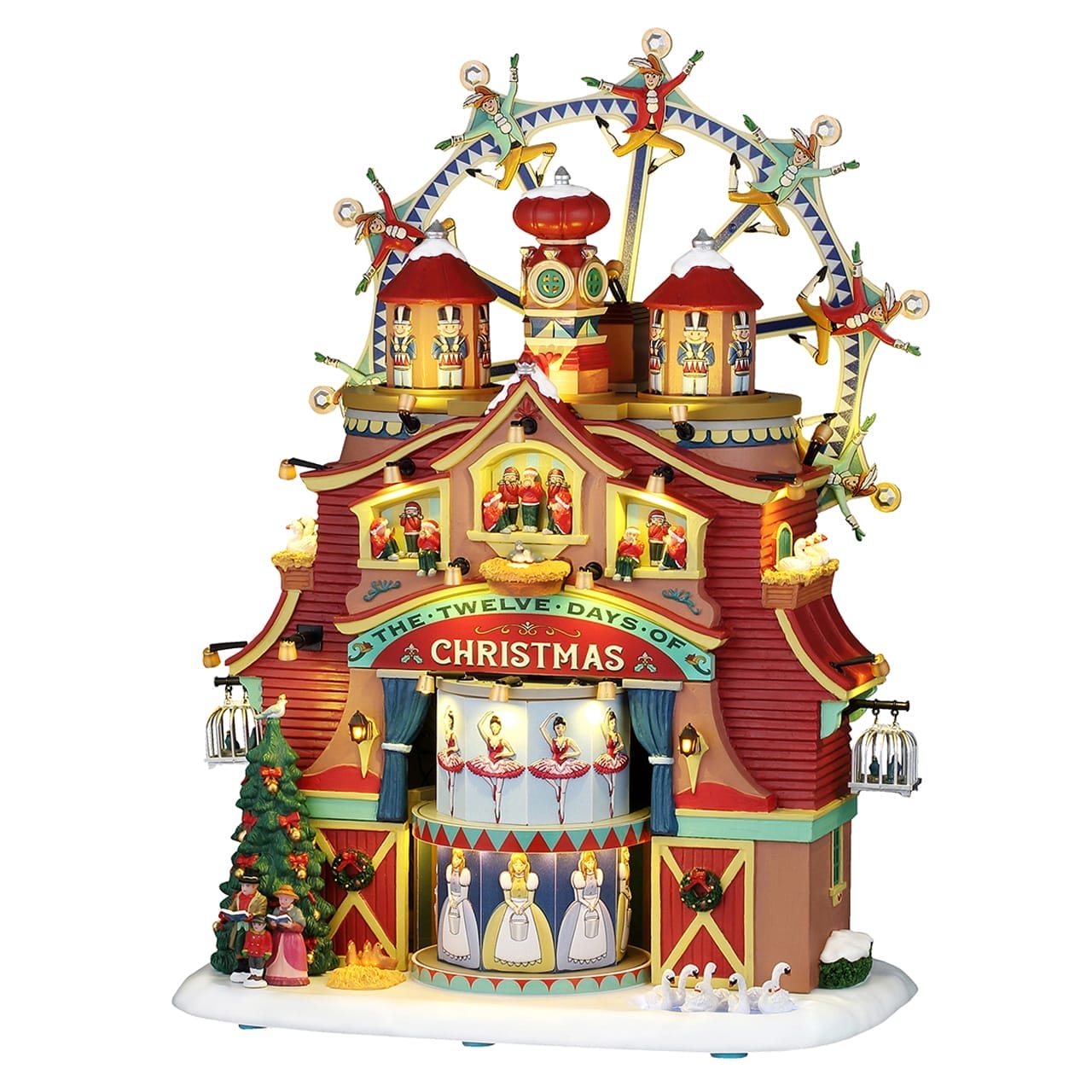 lemax-the-twelve-days-of-christmas-sights-sounds-animierte-weihnachtsszene-mit-m image 1