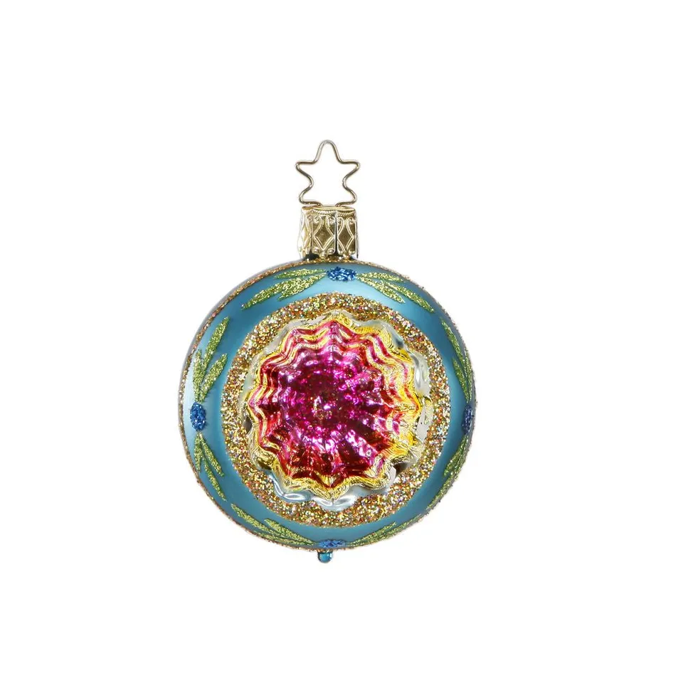 inge-glas-funkelnder-reflex-t-rkis-christbaumkugel-6-cm image 1