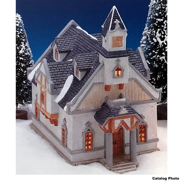 lemax-st-nicholas-church-weihnachts-kirche-geb-ude image 1