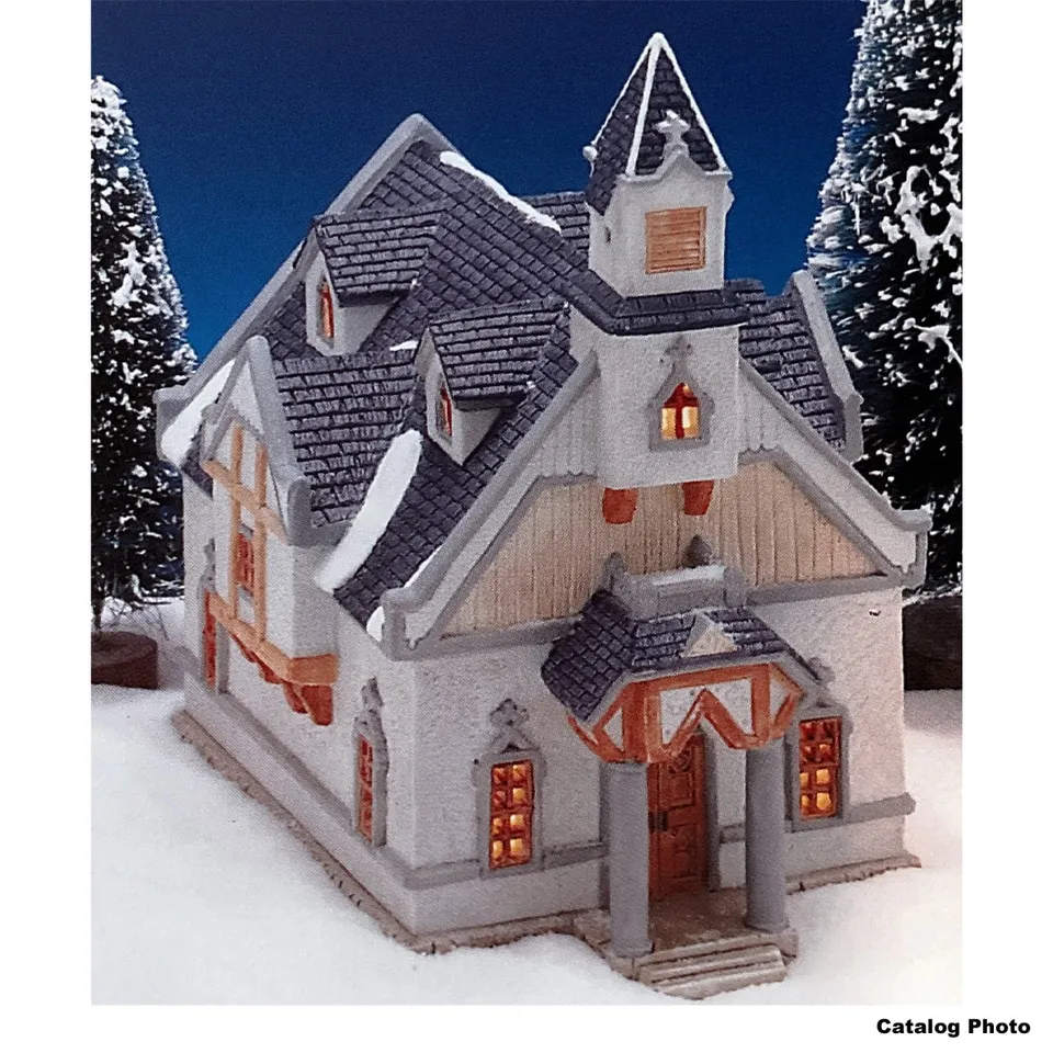 lemax-st-nicholas-church-weihnachts-kirche-geb-ude image 1