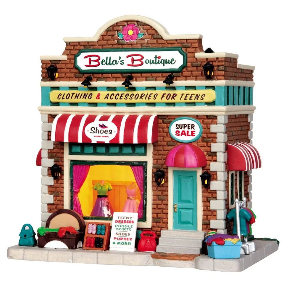 lemax-bella-s-boutique-weihnachts-miniaturhaus image 1