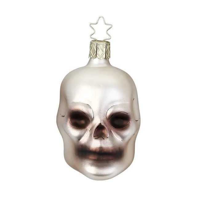 inge-glas-manufaktur-totenkopf-beige-wei-7-5-cm-au-ergew-hnlicher-christbaumschm image 1