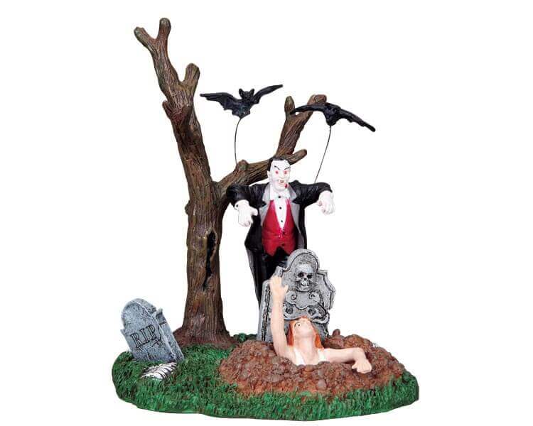 lemax-spooky-town-vampire-wakes-the-undead-miniatur-szene image 1