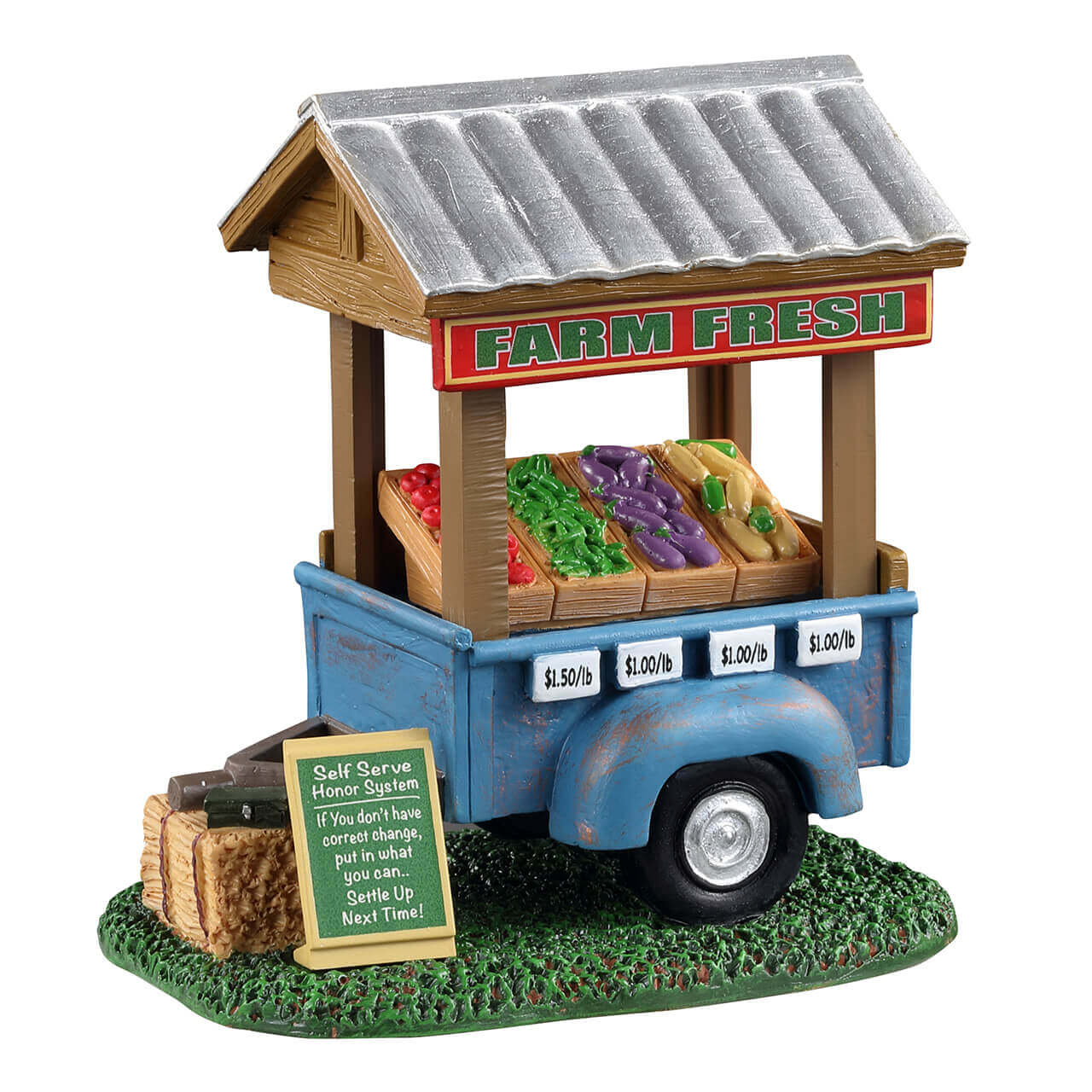 lemax-farm-fresh-vegetable-trailer-miniatur-harvest-crossing image 5