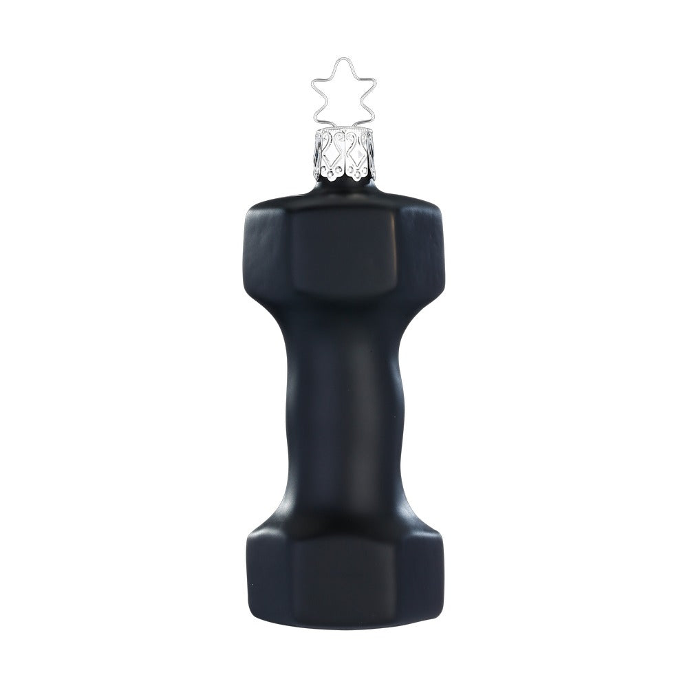 inge-glas-hantel-christbaumkugel-10-cm-schwarz-aus-glas image 1