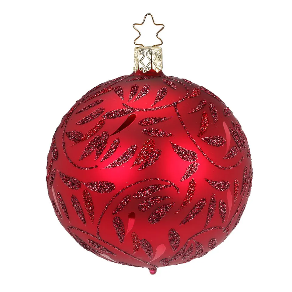 inge-glas-freudentanz-christbaumkugel-10-cm-rot image 1