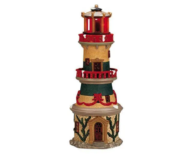 lemax-signal-point-lighthouse-beleuchteter-miniatur-leuchtturm image 1