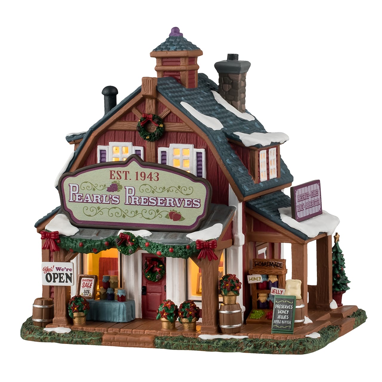lemax-pearl-s-preserves-harvest-crossing-miniaturhaus image 1