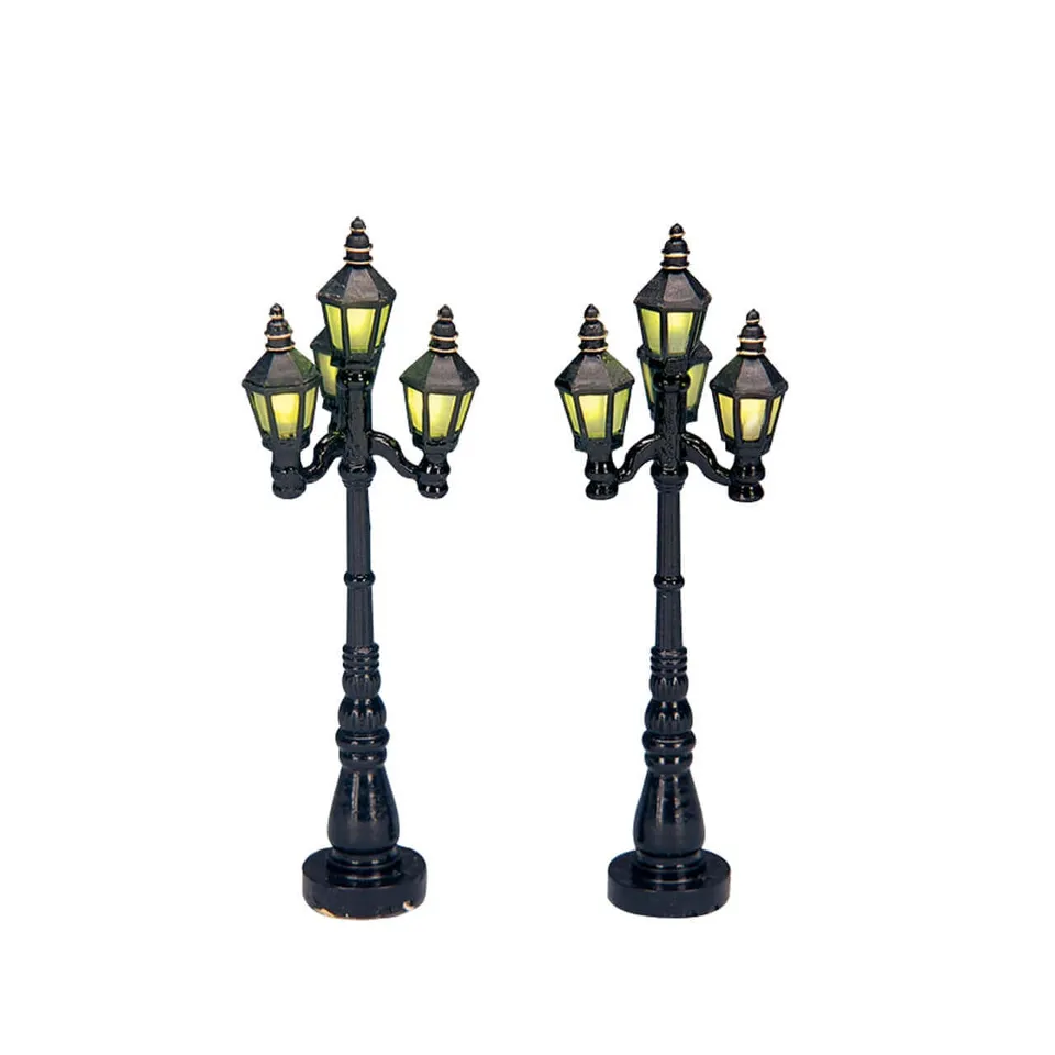 lemax-4-old-english-street-lamp-set-of-2-dorf-stra-enlaternen image 1