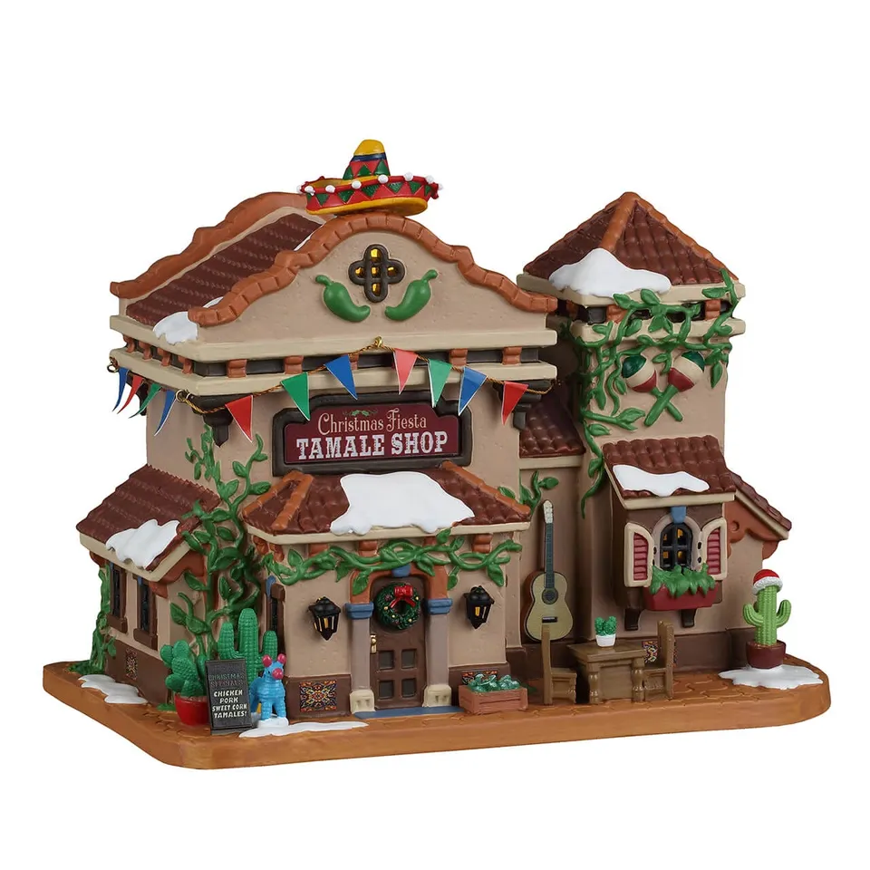 lemax-christmas-fiesta-tamale-shop-beleuchtetes-miniatur-restaurant-caddington image 1