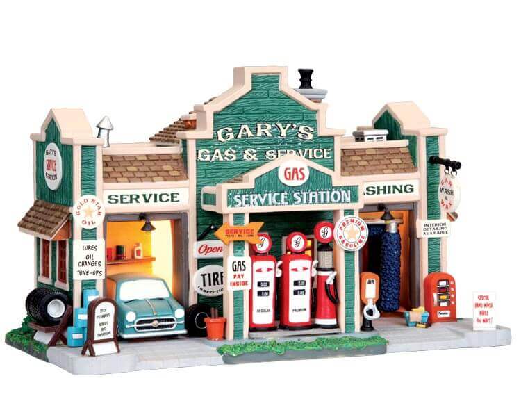 lemax-gary-s-gas-service-miniaturgeb-ude-tankstelle image 1
