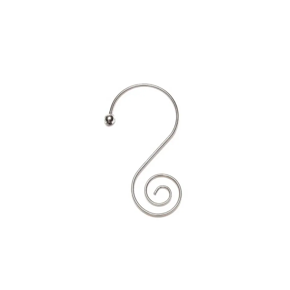 inge-glas-s-haken-mit-schnecke-silber-metall-5-cm-36-stk-aufh-nger-f-r-christbau image 1