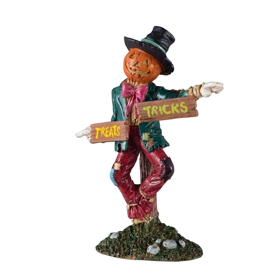 lemax-scarecrow-signpost-spooky-town-halloween-figur image 1