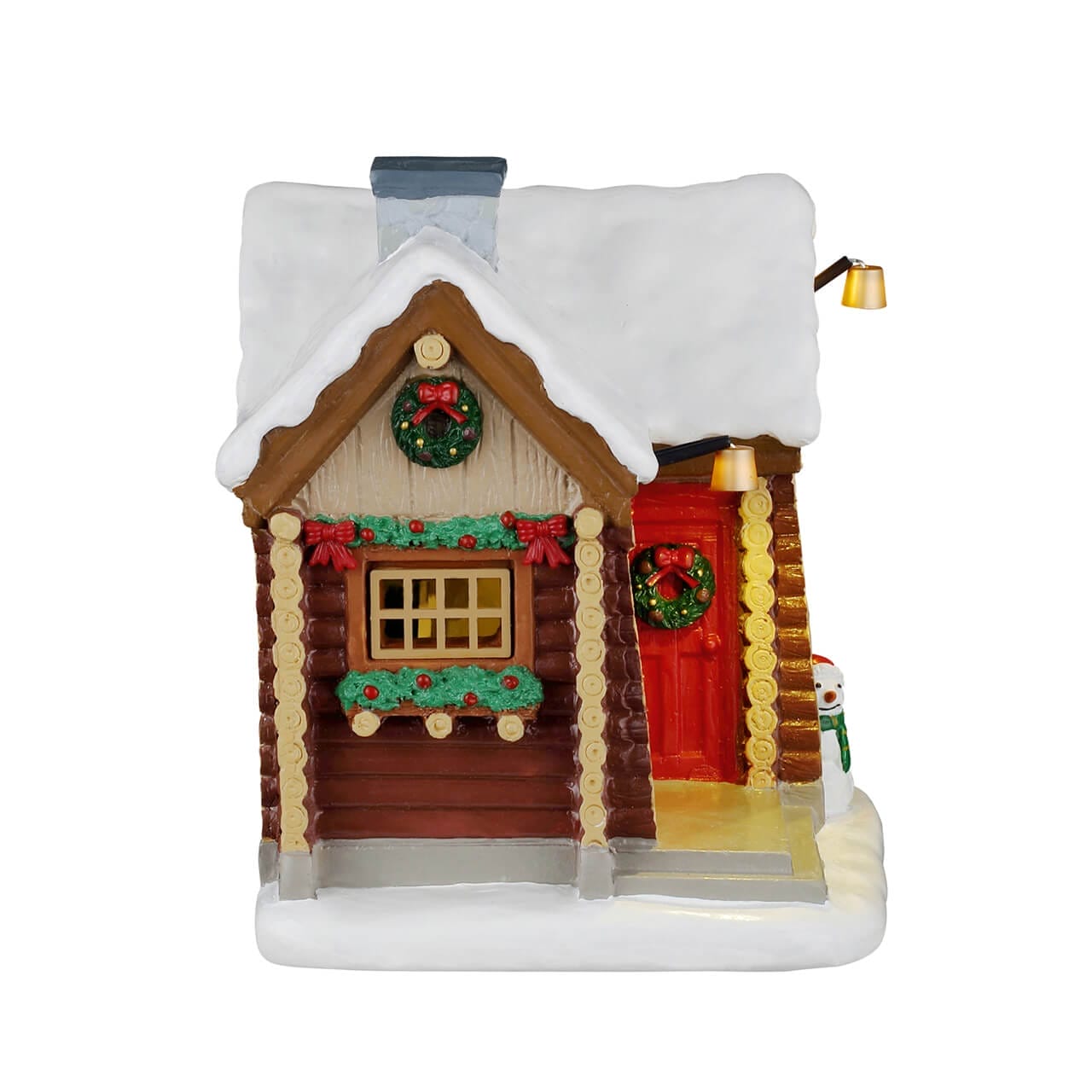 lemax-snowshoe-cabin-beleuchtete-blockh-tte-vail-village image 2