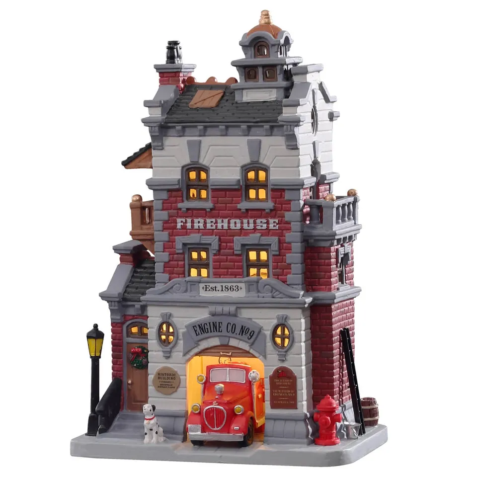 lemax-engine-company-no-9-feuerwehrhaus-caddington image 1