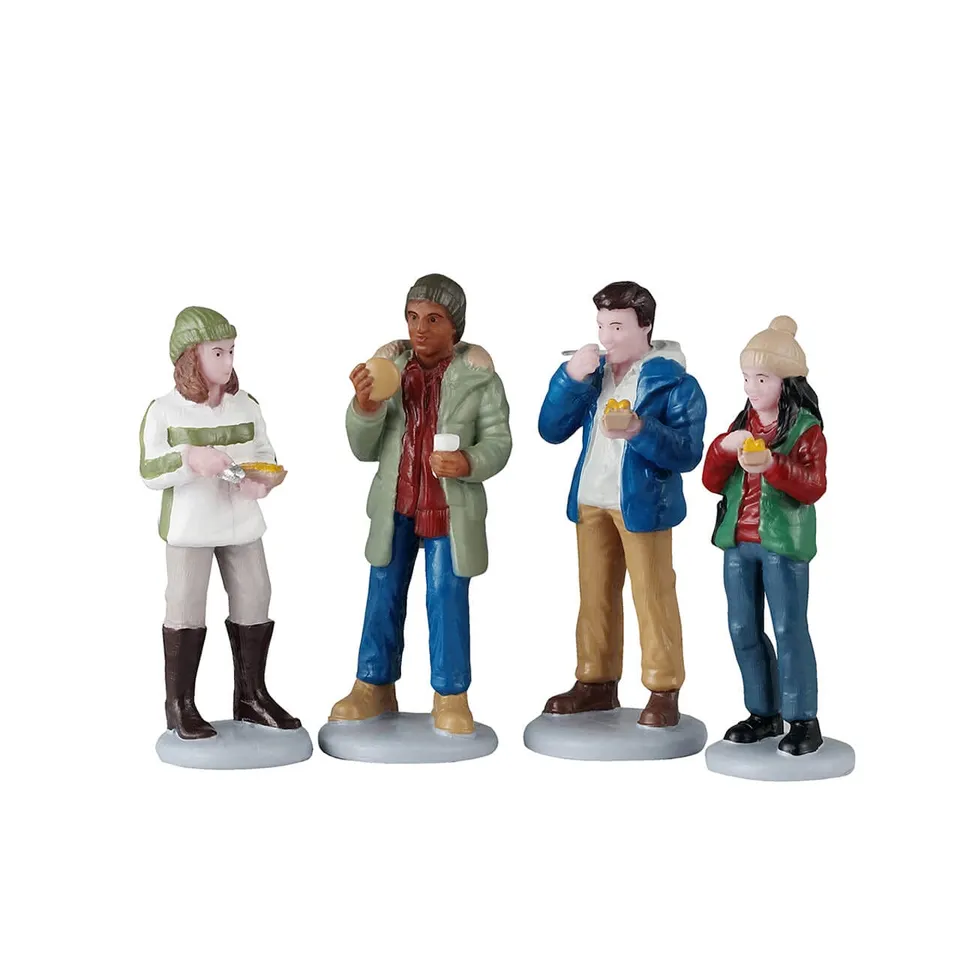lemax-food-truck-patrons-miniatur-figuren image 1