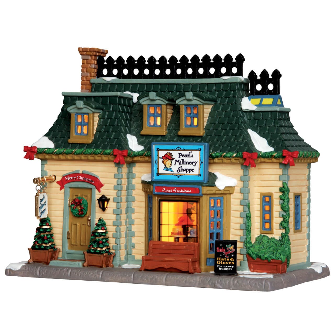 lemax-pearl-s-millinery-shoppe-beleuchtetes-miniaturhaus image 1
