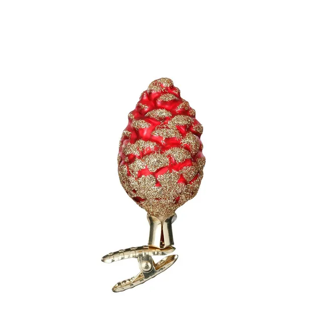 inge-glas-kiefernzapfen-christbaumschmuck-rot-6-5-cm image 1