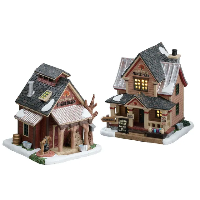 lemax-sugartree-maple-farm-miniatur-set-2-teilig image 1