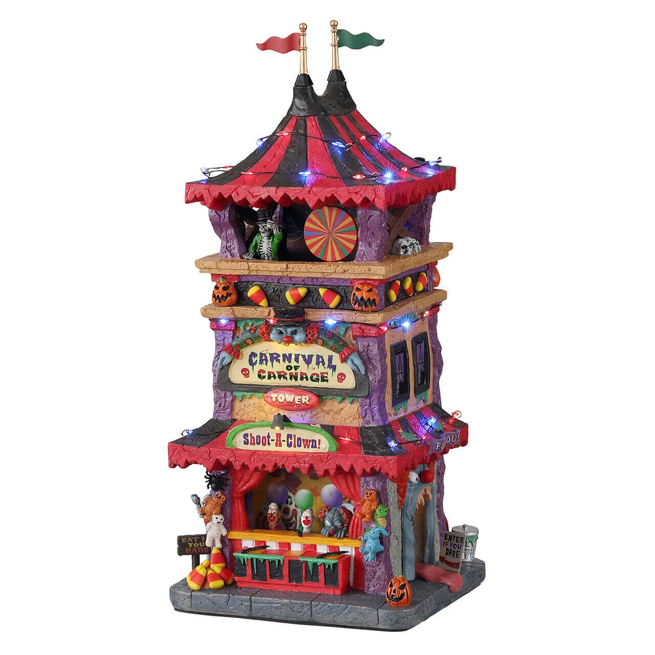 lemax-carnival-of-carnage-spooky-town-zirkusturm-mit-licht image 1