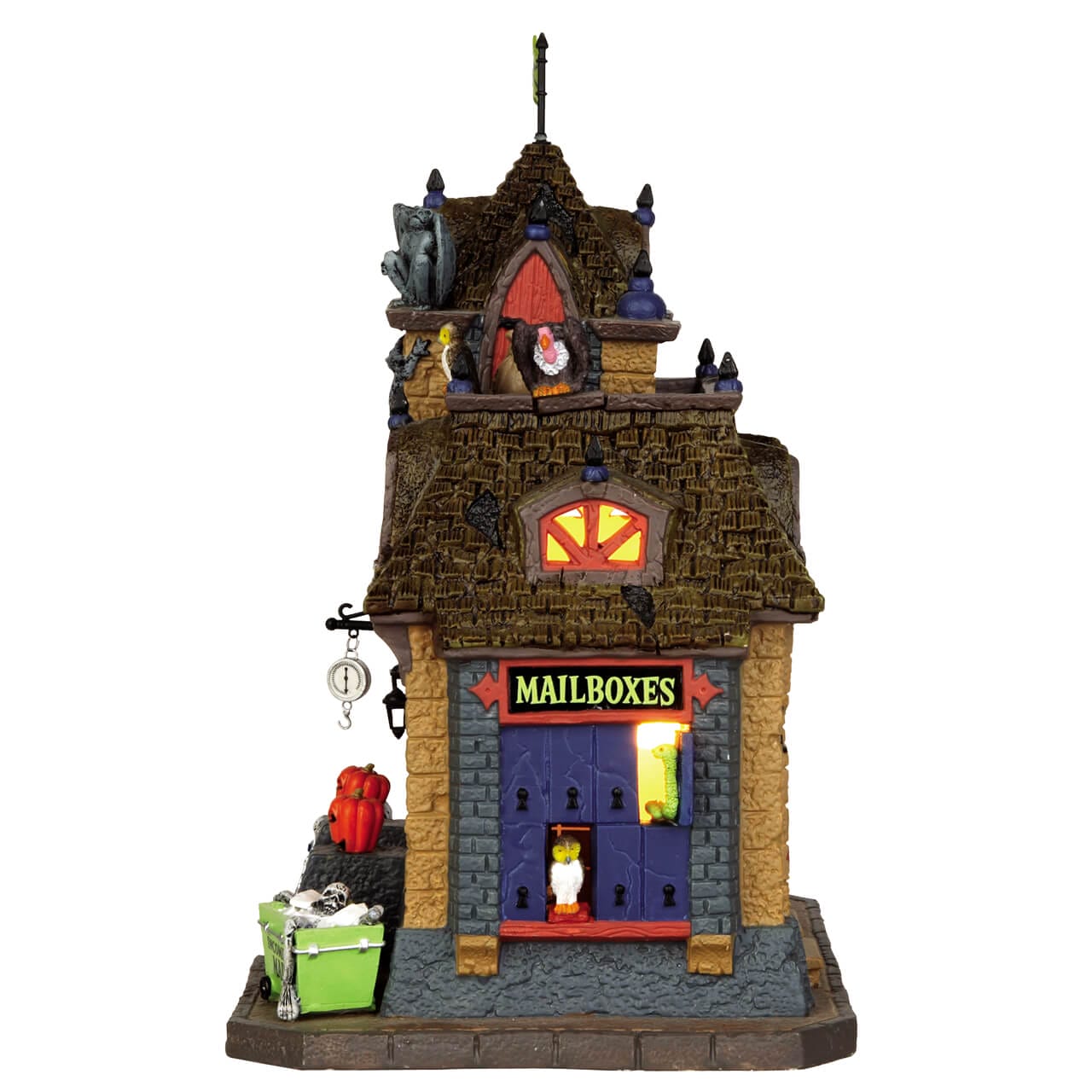 lemax-phantom-parcel-post-spooky-town-geb-ude-szene image 3