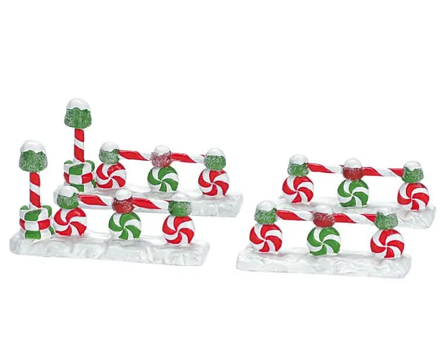 lemax-candymint-gumdrop-fence-miniaturzaun image 1