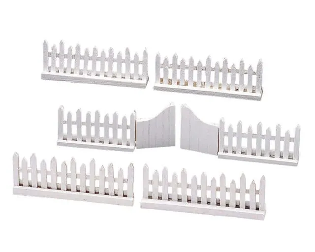 lemax-wooden-picket-fence-swing-door-mini-zaun-tor-zubeh-r image 1