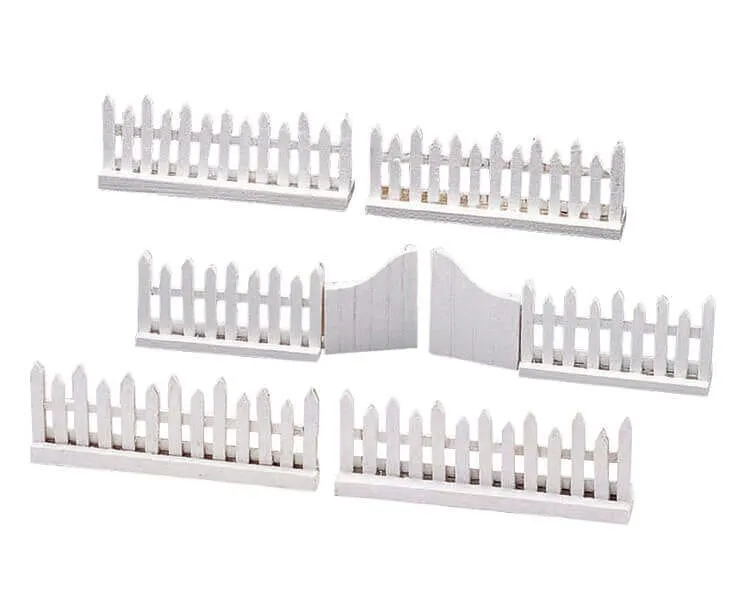 lemax-wooden-picket-fence-swing-door-mini-zaun-tor-zubeh-r image 1