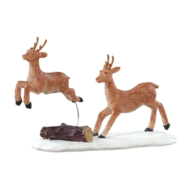 lemax-prancing-reindeer-rentier-figuren-vail-village image 1