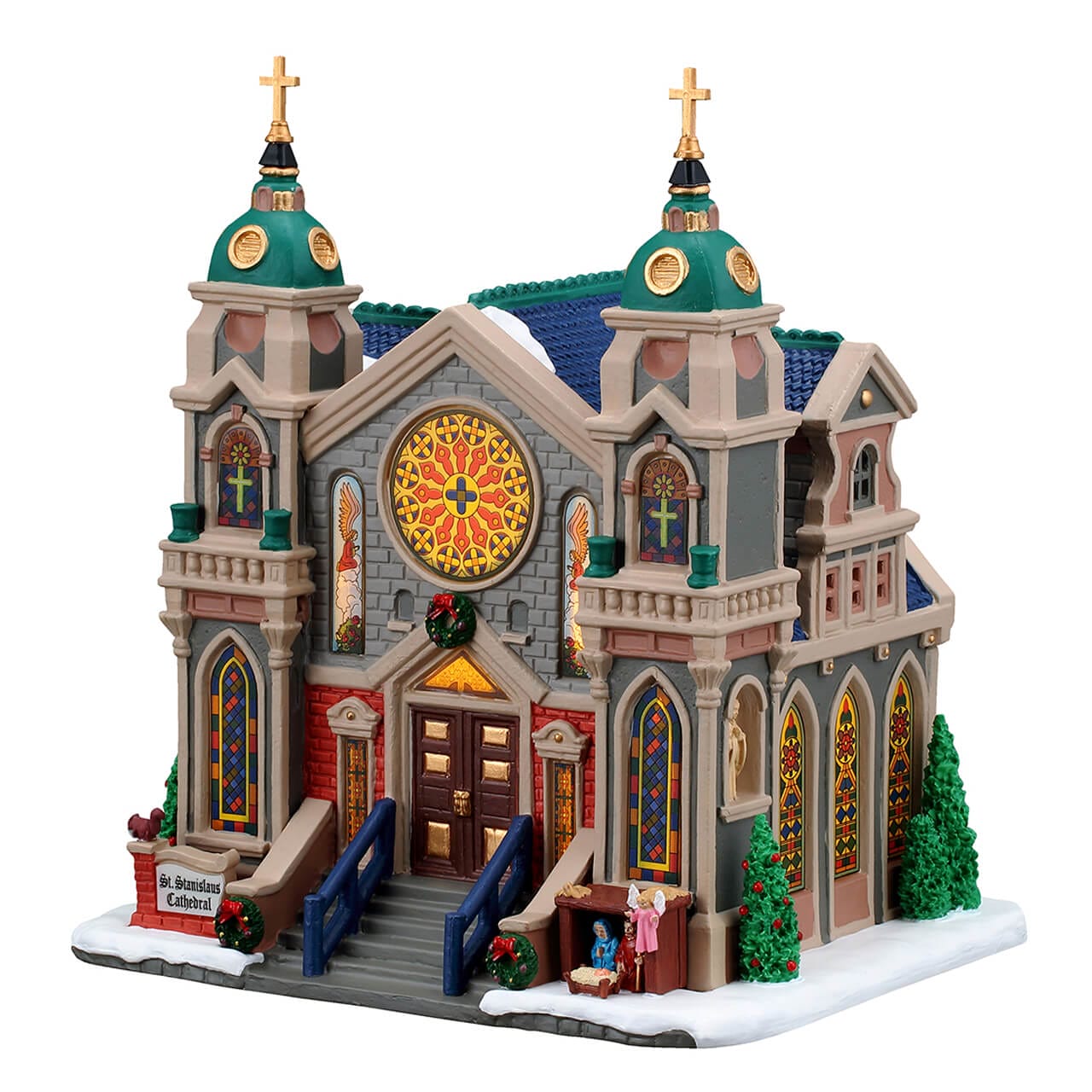 lemax-st-stanislaus-cathedral-beleuchtete-miniaturkirche image 1