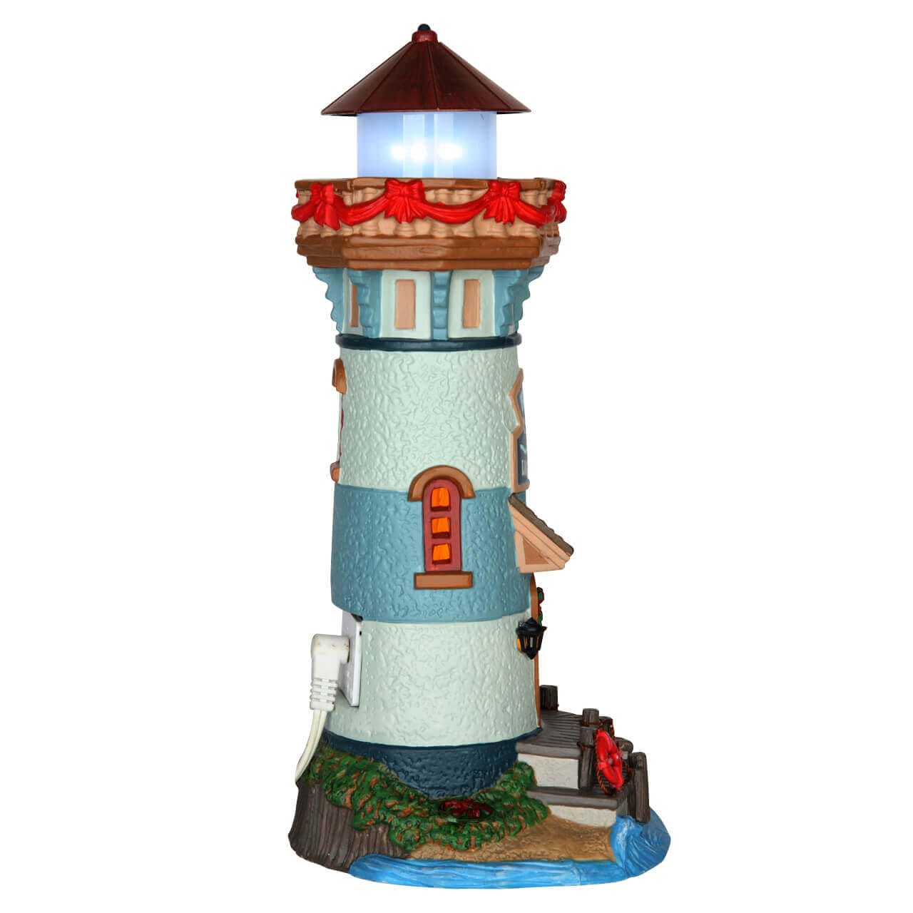lemax-hidden-island-lighthouse-leuchtturm-mit-licht image 2