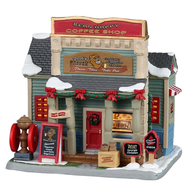 lemax-bean-happy-coffee-shop-beleuchtetes-caddington-village-geb-ude image 1