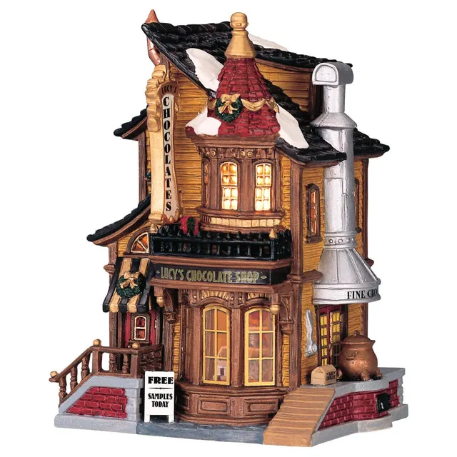 lemax-lucy-s-chocolate-shop-caddington-miniaturgeb-ude-f-r-weihnachtsd-rfer image 1