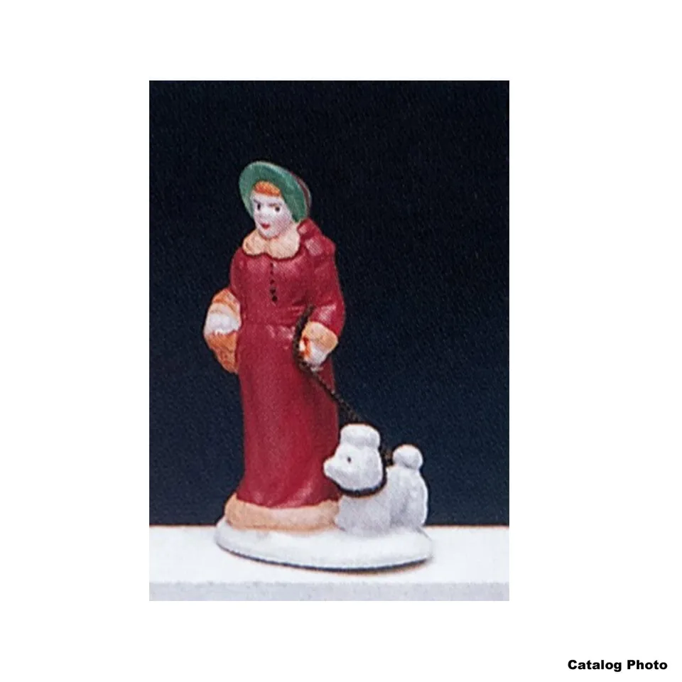 lemax-walking-fifi-weihnachtsfigur-mit-hund image 1