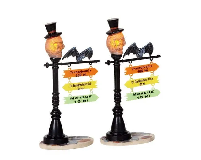 lemax-skull-street-lamp-spooky-town-stra-enlaterne image 1