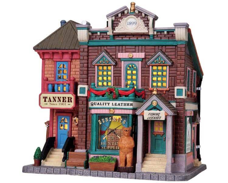 lemax-gunsmith-tanner-weihnachtsdorf-fachgesch-ft-miniaturhaus image 1