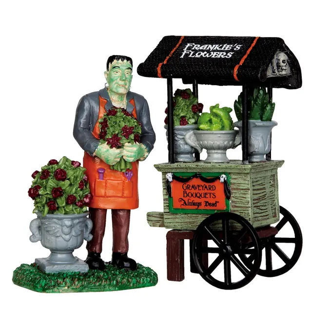 lemax-graveyard-bouquets-set-of-2-halloween-grabdeko image 1