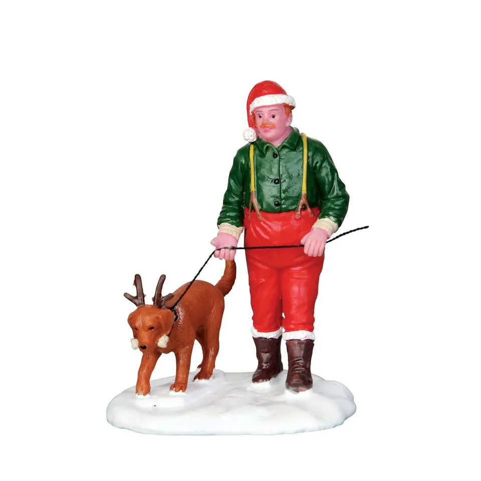 lemax-walking-rudolph-rentier-miniaturfigur-weihnachtsdorf image 1
