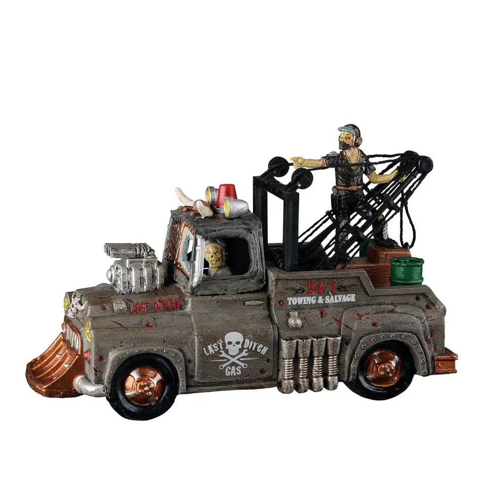 lemax-last-ditch-tow-truck-spooky-town-zombie-abschlepper image 1
