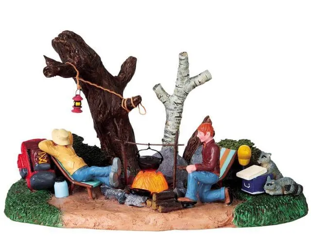 lemax-all-round-the-campfire-holidays-seasons-miniaturszene image 1