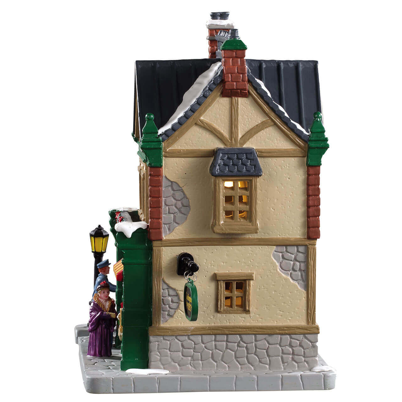 lemax-caddington-post-beleuchtetes-weihnachtsgeb-ude-postamt image 2