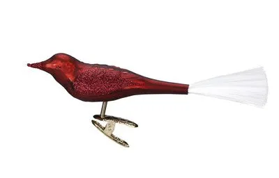 inge-glas-vogel-bordeaux-matt-10-cm-glasvogel-christbaumschmuck image 1
