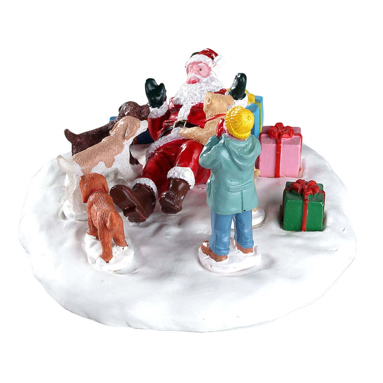 lemax-puppies-love-santa-miniatur-hunde-weihnachtsszene-holidays-seasons image 3
