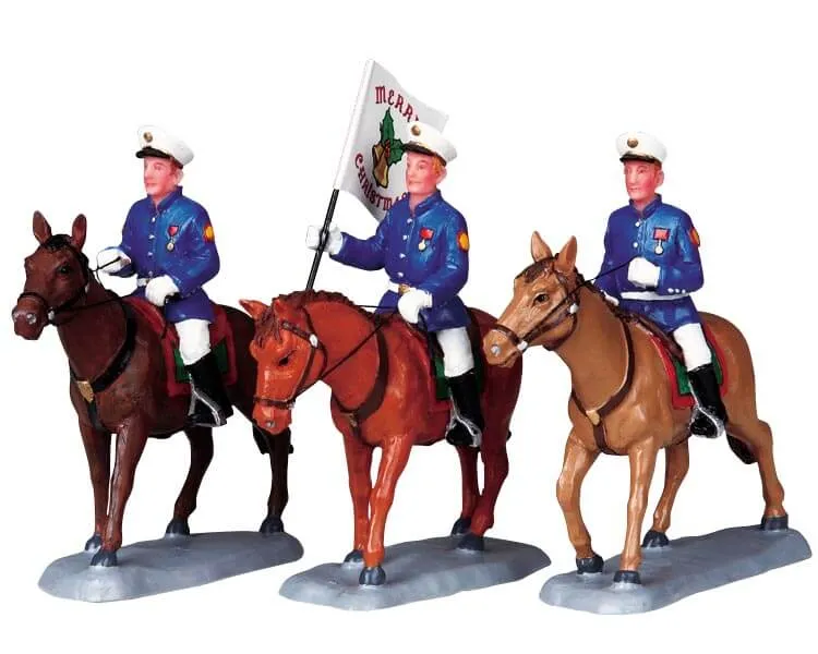 lemax-equestrian-flag-bearers-figuren-set image 1